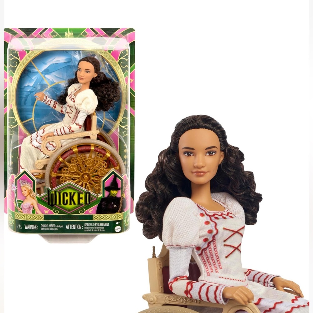 Mattel Universal Wicked Nessarose Doll with Collector’s Box with Typo